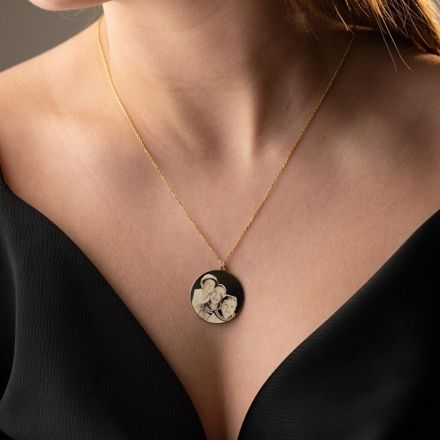 925 Ayar Gümüş Kişiye Özel Fotoğraf Baskılı Kolye