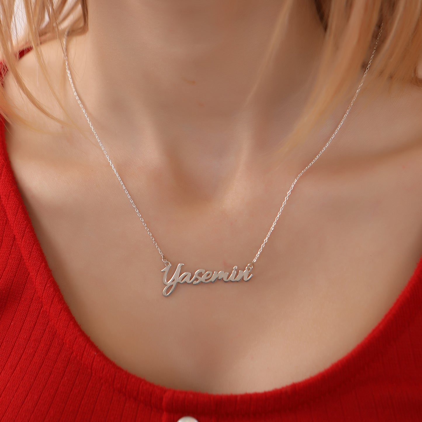 925 Ayar Gümüş Kişiye Özel İsimli Kolye