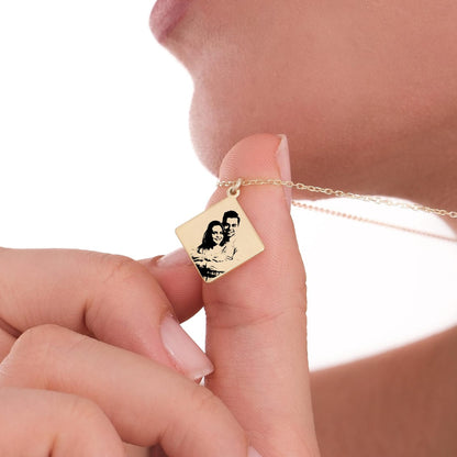 925 Ayar Gümüş Kişiye Özel Fotoğraf Baskılı Kolye