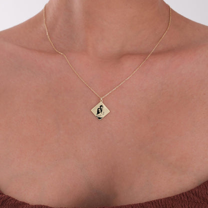 925 Ayar Gümüş Kişiye Özel Fotoğraf Baskılı Kolye